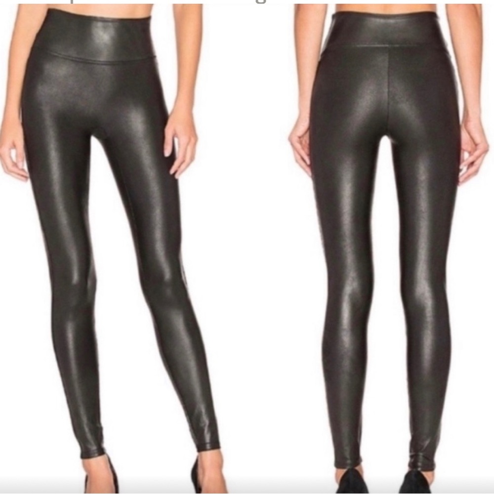 SPANX Faux Leather Leggings Black S